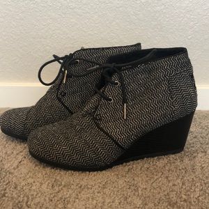 Toms Wedge Bootie